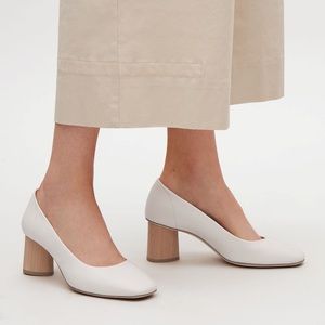 COS Leather Square Toe Pumps